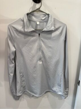 Under Armour Light Gray Women’s  Half-Zip Performance Jacket size large